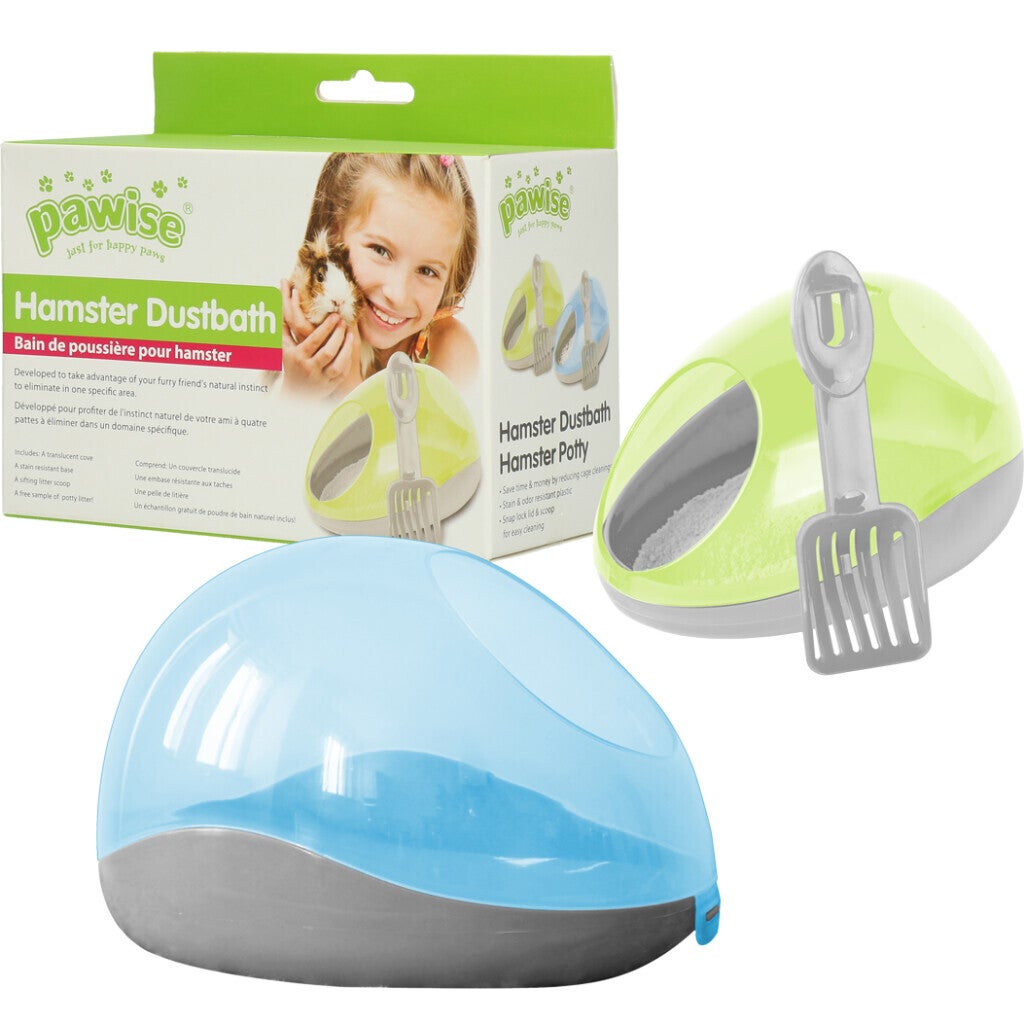Pawise Hamster Dustbath / Potty Ontwikkeld om het natuurlijke instinct van uw knaagdier naar boven te halen.