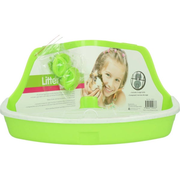 Pawise Litter Pan S Uw knaagdier zal snel voor deze omgeving kiezen en daar zijn behoefte doen.