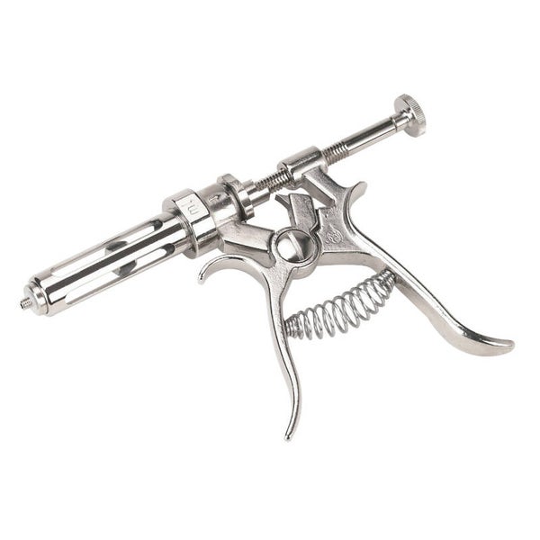 HSW Roux-Revolver 50 cc  Revolverspuit Luer Lock. Instelbaar van 1 - 5 cc.
