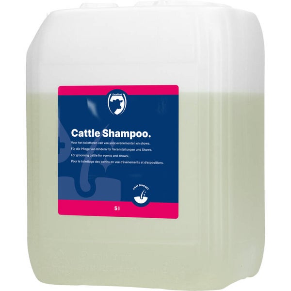 Excellent Cattle Shampoo 5 l Speciaal gemaakt voor het toiletteren van vee voor fokveedagen en shows.