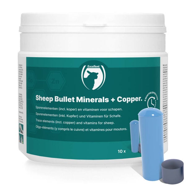 Excellent Sheep Bullet Minerals + Koper 10 st