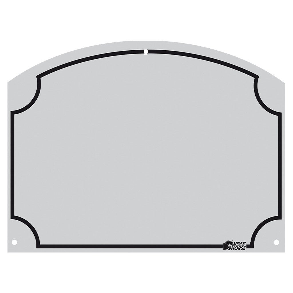 Stal Naamplaatje 70x95 mm