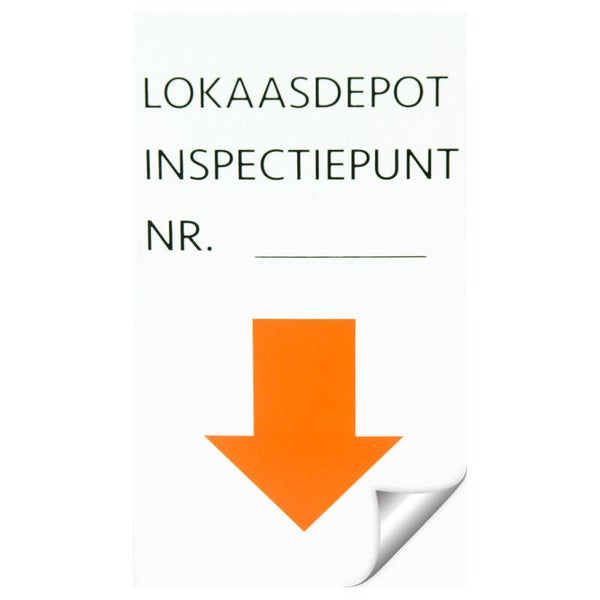 Sticker “Inspectiepunt”