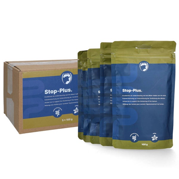 Excellent Stop Plus 5 x 100 g Een kruidenmix ter ondersteuning van het dikker maken van de mest