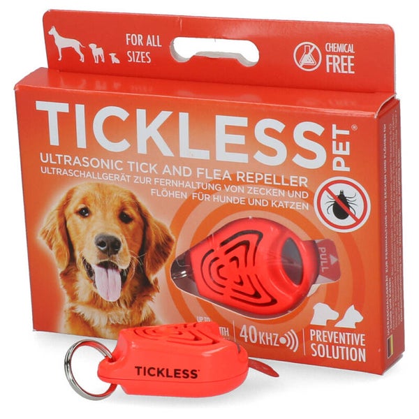 Tickless Pet minimaal 6 maanden bescherming Oranje,Zwart,Roze of Beige