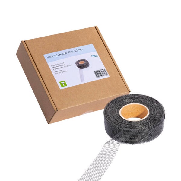 Ventilatieband RVS Zwart 4 varianten