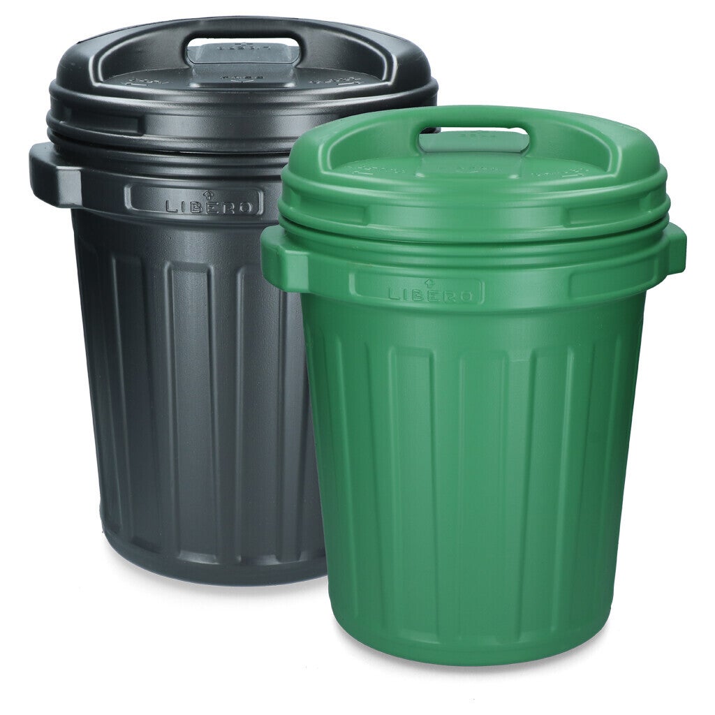 Voerton met draaisluiting 40 liter Black Zwart of Groen