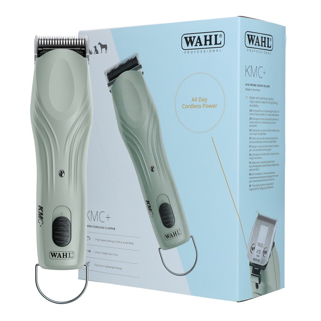 Wahl KMC+ Snoer/Snoerloze Trimmer Een krachtige, maar eenvoudig te bedienen tondeuse voor hond, kat en paard.