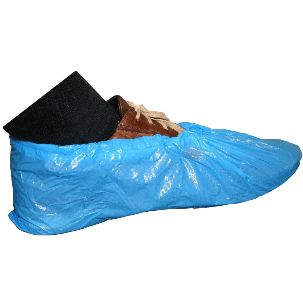 Wegwerp overschoen blauw CPE