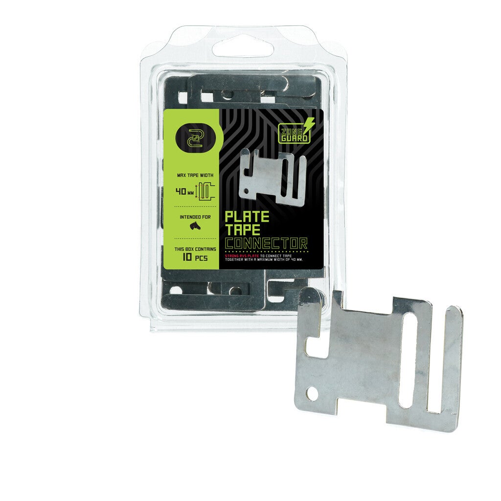 ZoneGuard Lint afrastering begin eindplaatje rvs Begin-/eindplaatje voor lint.