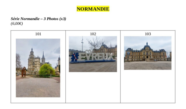 Normandie : Série de 3 photos