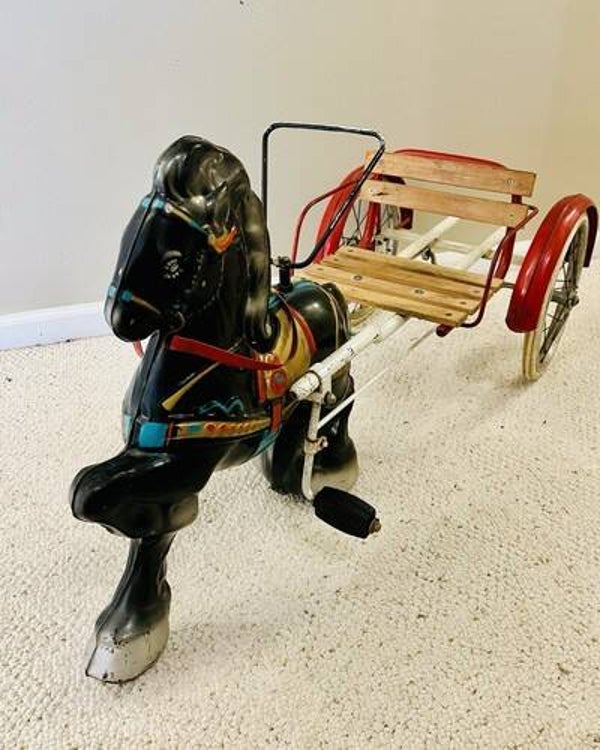 Vintage MOBO Child's Ride on Pedal Sulky Cart