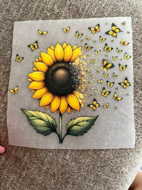 sunflowers transfer