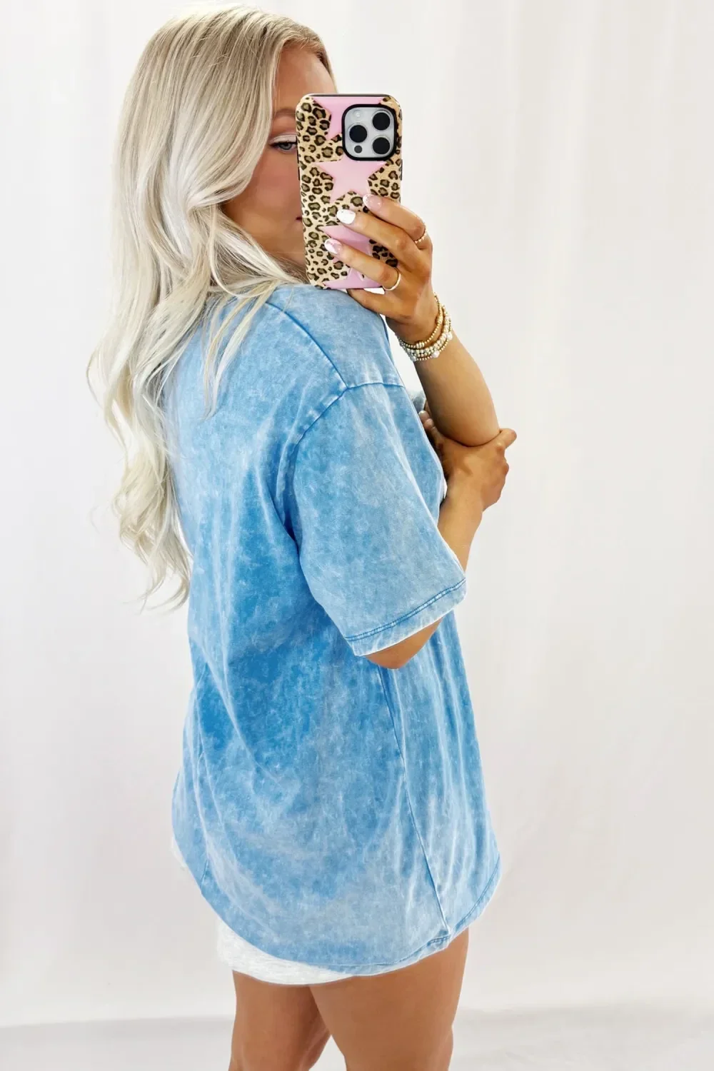 *Pre-Order* Blue Mineral Washed Oversized Tee