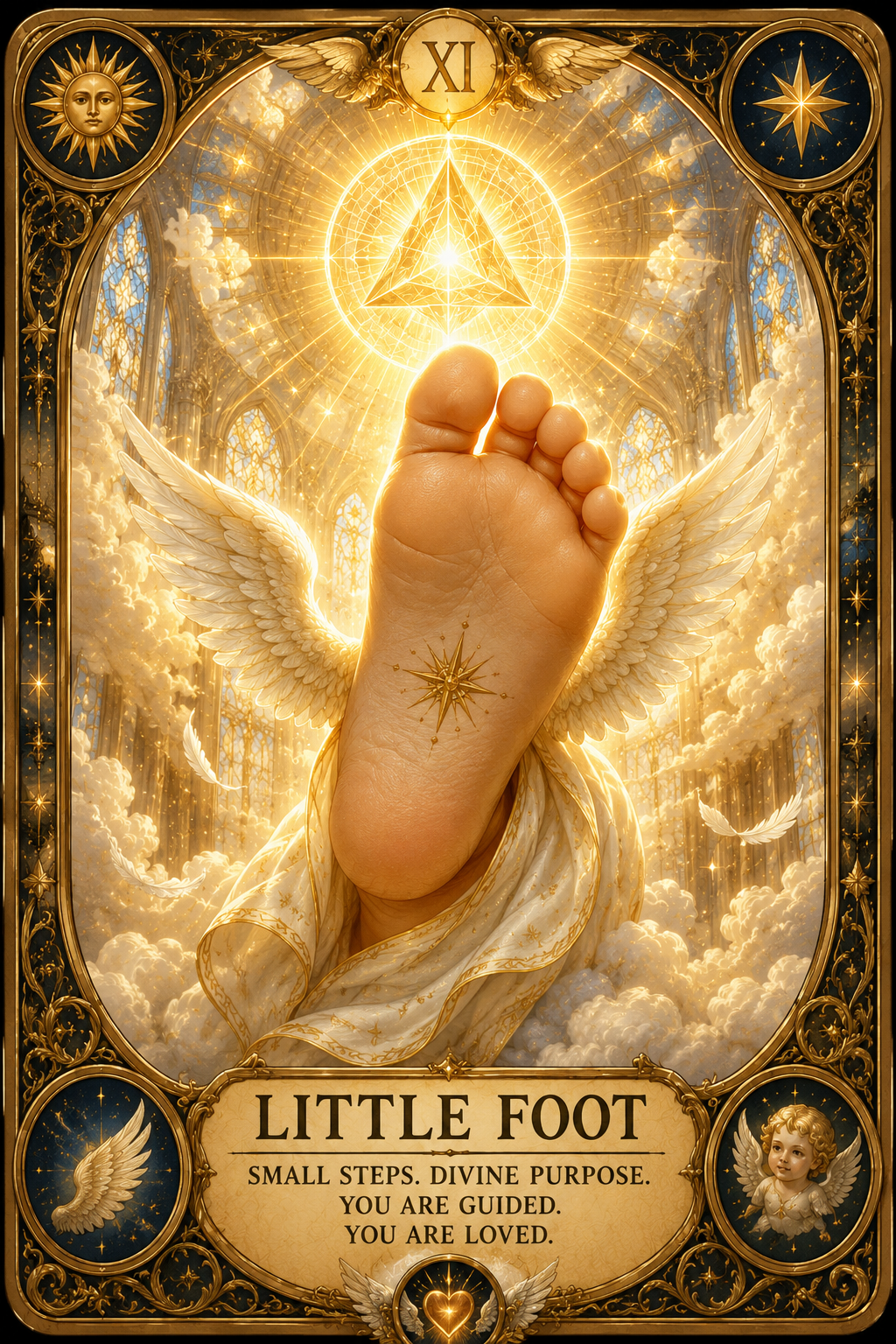EARTH ANGEL TAROT CARD LITTLE FOOT