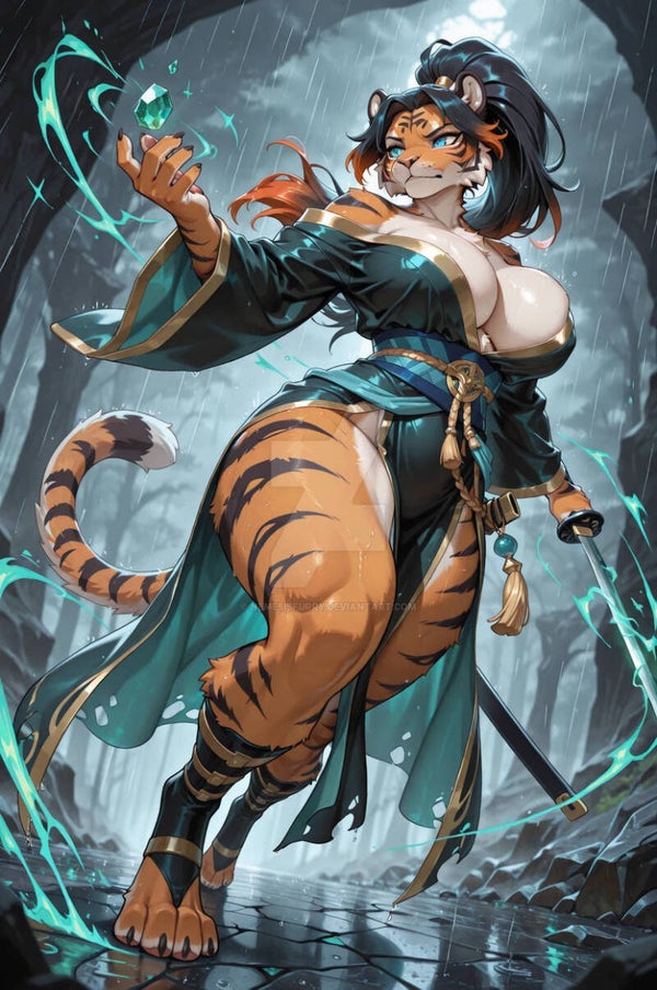The beast legend woman exists, sometimes becoming entirely beast.