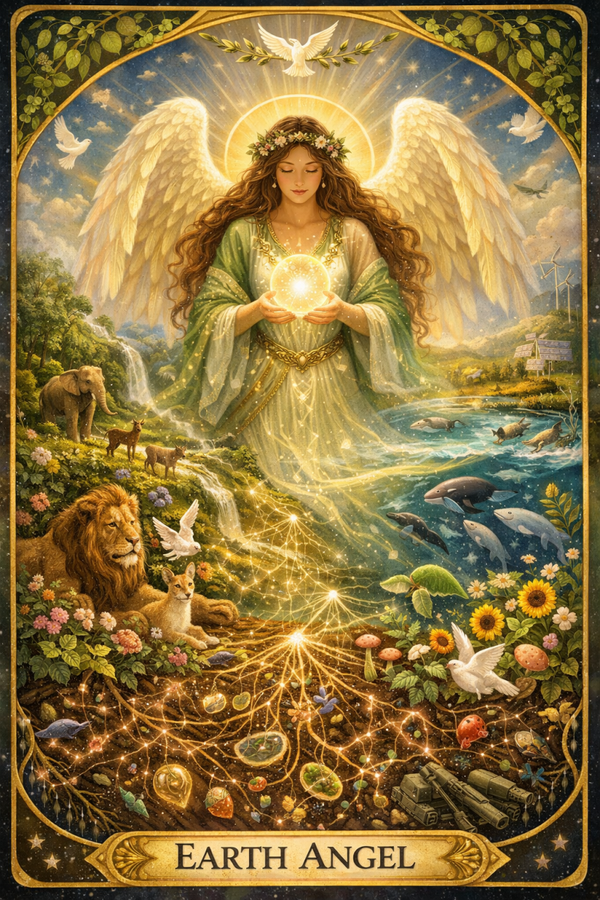 EARTH ANGEL ANGELIC TAROT CRADS LUXE EDITION