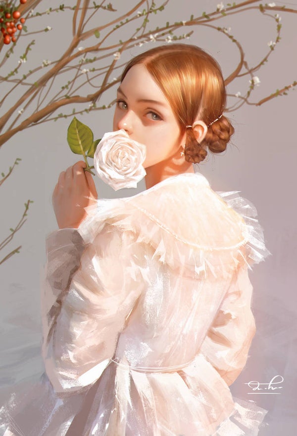 The white flower