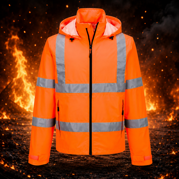 Warnschutz-Regenjacke – personalisierbar