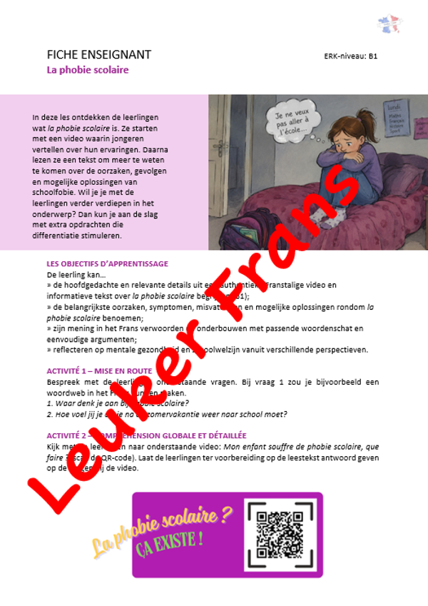 La phobie scolaire