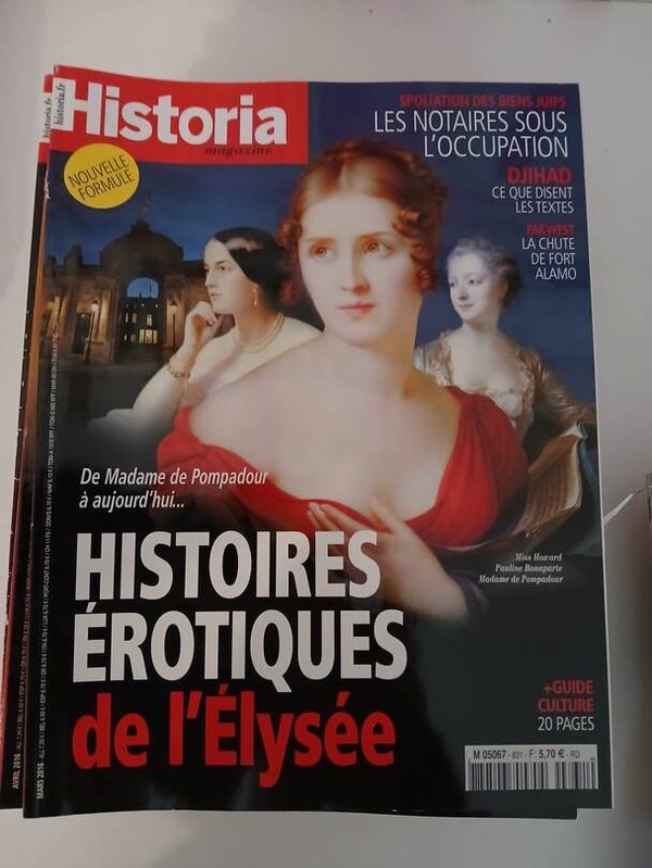 Historia 2016 N°831 : Histoires Erotiques De L'Elysée