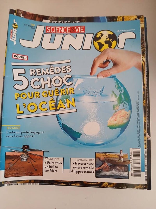 Science & Vie Junior, n°363 - décembre 2019 - 5 remèdes choc pour guérir l'océan