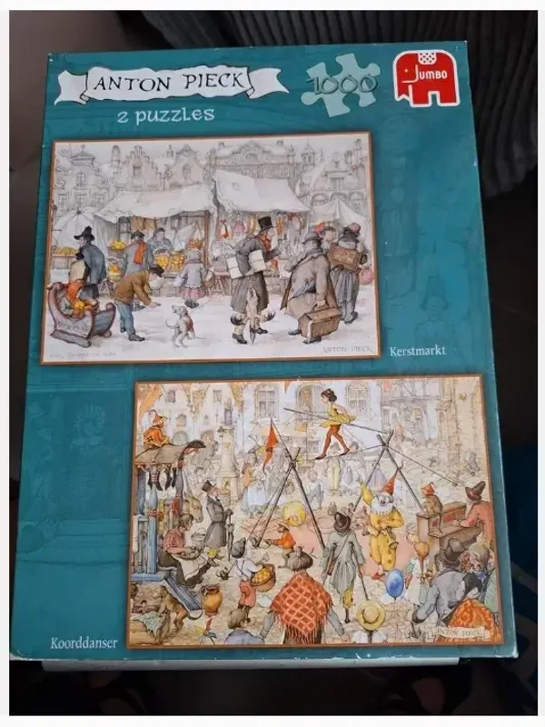 2 puzzels in 1 doos Anton Pieck