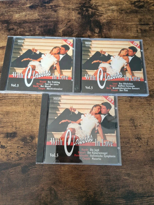 3 cd's with classics In love vol 3