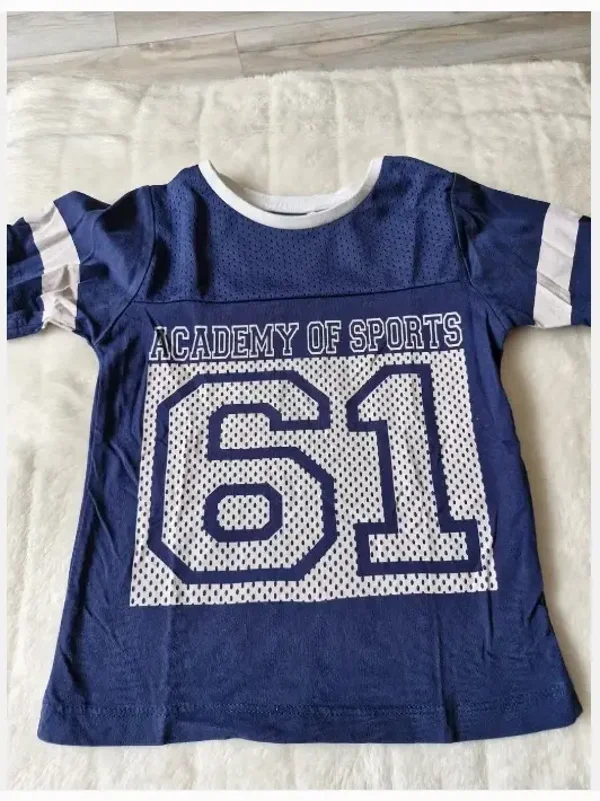 Blauw academy of sports tshirt maat 92-98