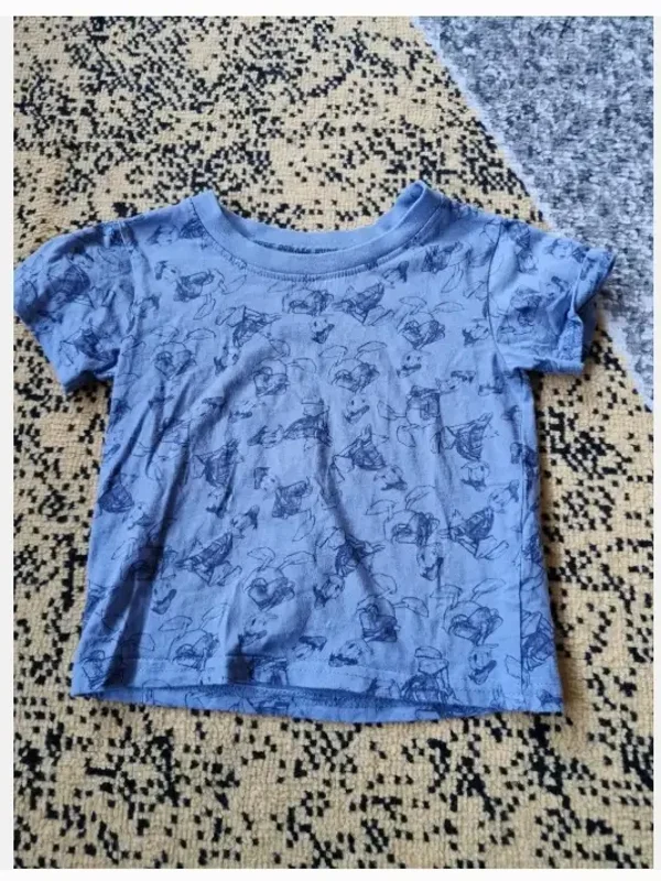 Blauw Donald duck tshirt maat 92