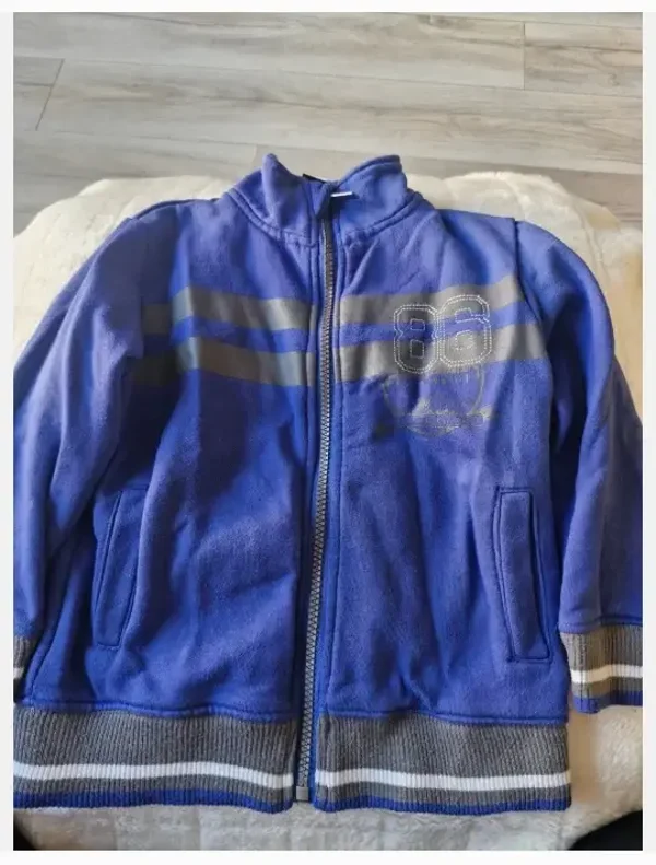 Blauw paars vest maat 104