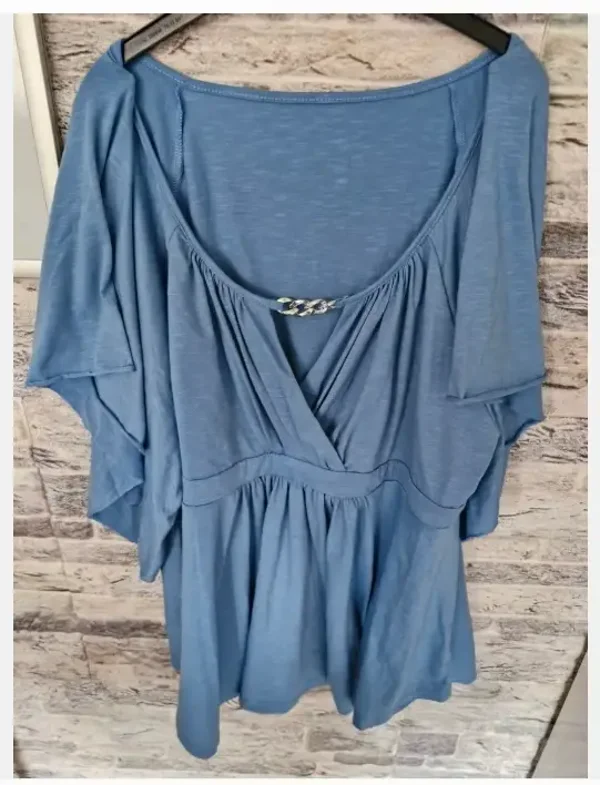 Blauw shirt maat 4xl