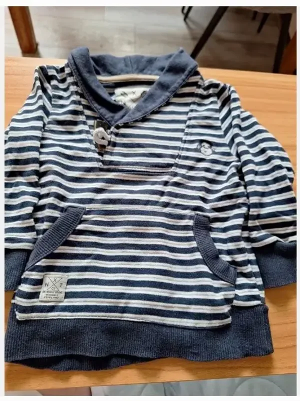 Blauw witte schipperstrui maat 86