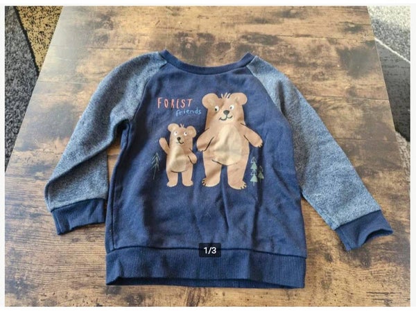 Blauwe forest friends trui Maat 92