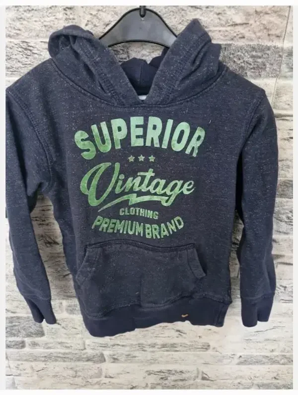 Blauwe superior vintage trui Maat 116
