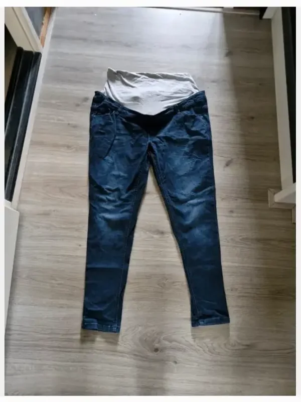 Blauwe zwangerschaps spijkerbroek maat w33