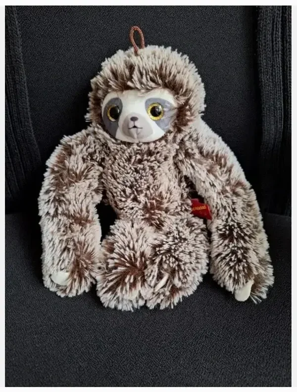 Bruin witte luiaard knuffel