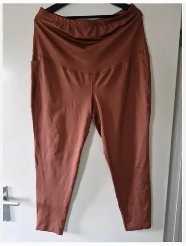 Bruine zwangerschapsbroek maat xl