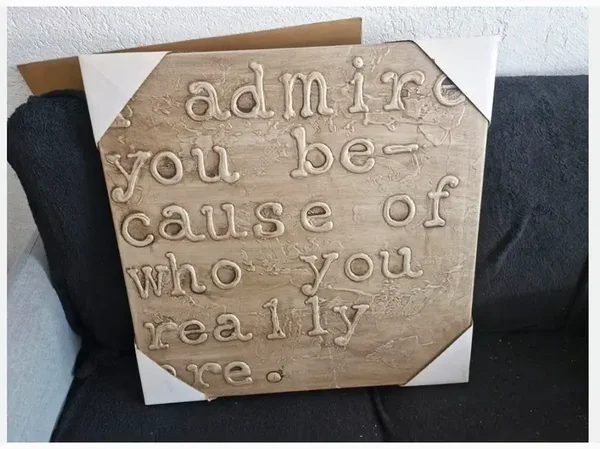 Canvas met tekst