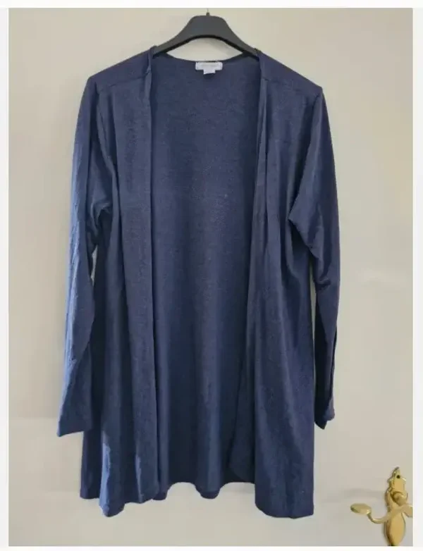 Donkerblauw dun vest maat xl