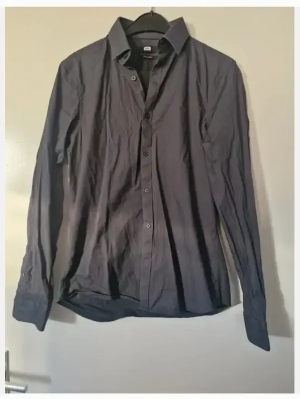 Donkerblauw overhemd maat s
