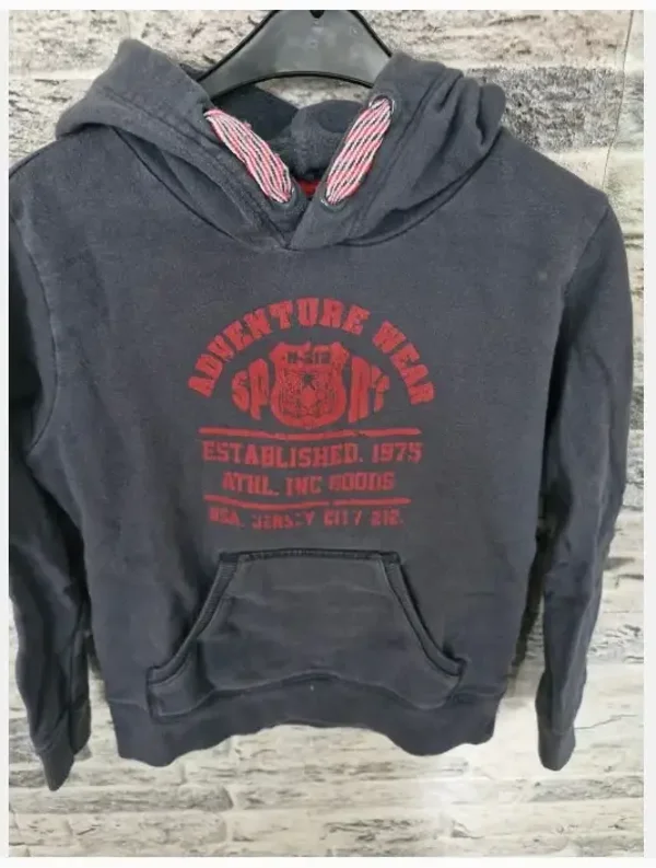 Donkergrijze trui adventure wear Maat 122-128