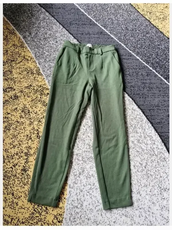 Donkergroene nette broek Maat 38