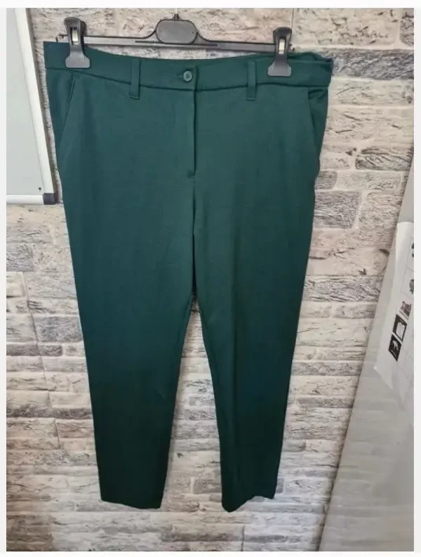 Donkergroene nette broek maat 42