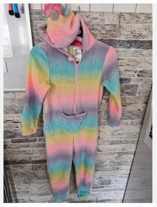 Eenhoorn onesie maat 122-128