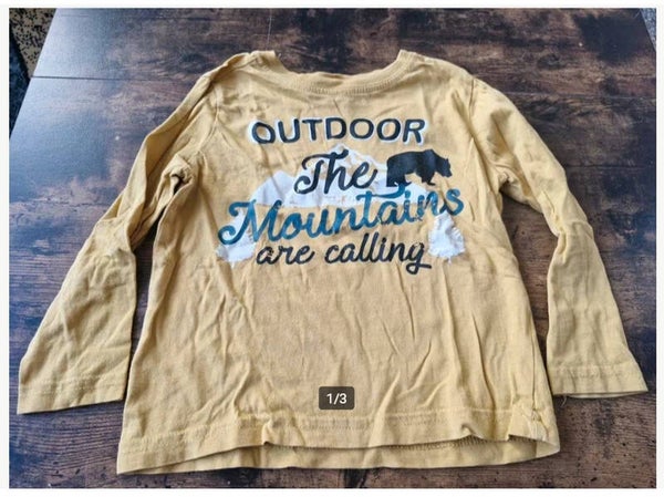 Geel outdoor shirt Maat 92