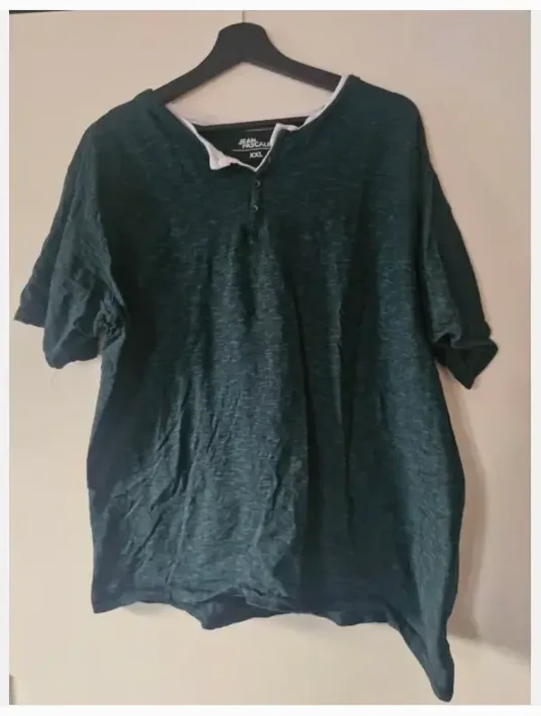 Gemeleerd groen tshirt maat xxl
