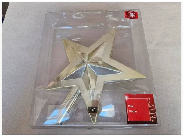 Gold ster piek 25cm
