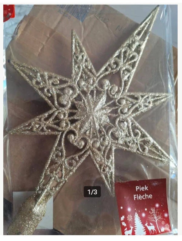 Goudkleurige ster piek