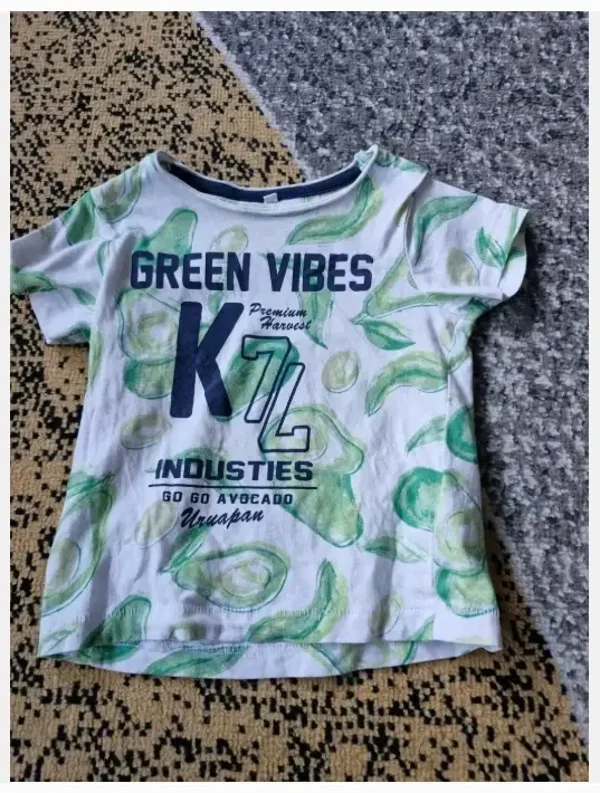 Green vibes tshirt maat 92